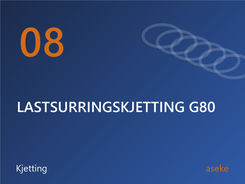 08 Lastsurringskjetting G80