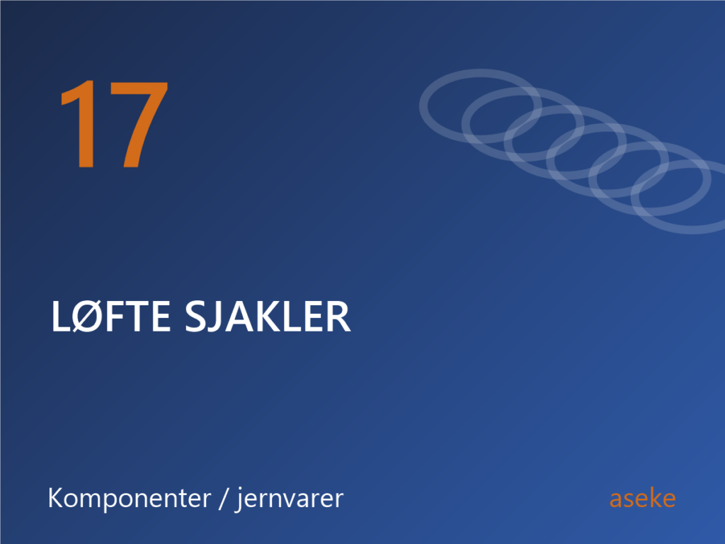 17 Løfte sjakler